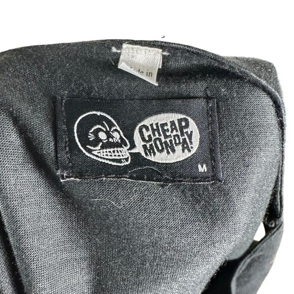 CHEAP MONDAY Connie Dress Black Layered Lagenlook Goth Medium Shiny - Picture 4 of 6